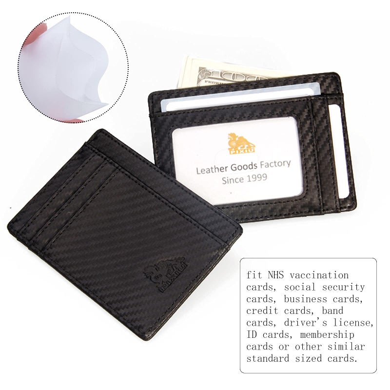 BronaGrand 100pcs Transparent Vertical ID Credit Card Holder Business Card Protector Sleeves - Image 5